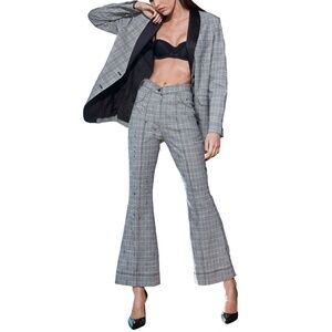 NWT Fleur du Mal V-Waist Top Stitch Flare Pant - size 10